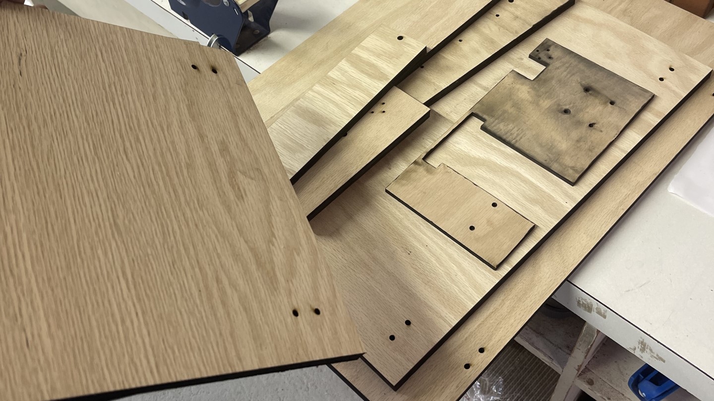 Laser cut wood