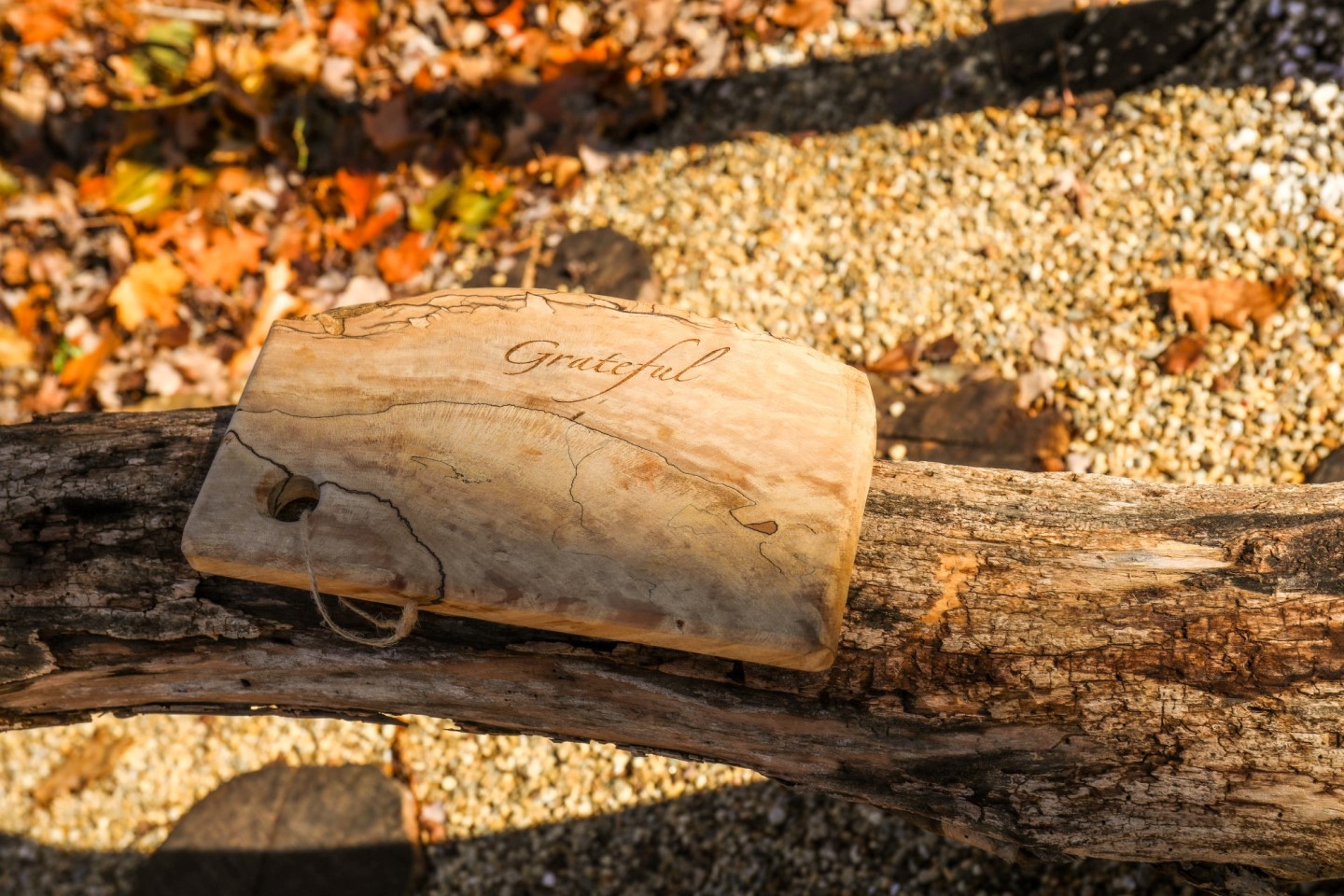 Engraved wood