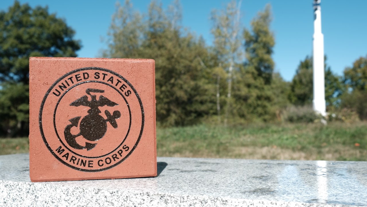 USMC engraved brick