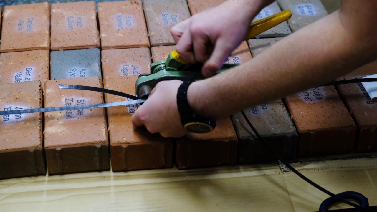 Engraved brick packaging