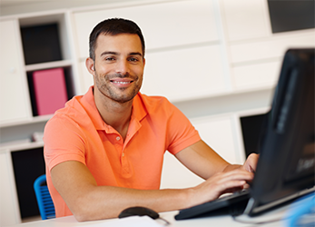 Man at computer