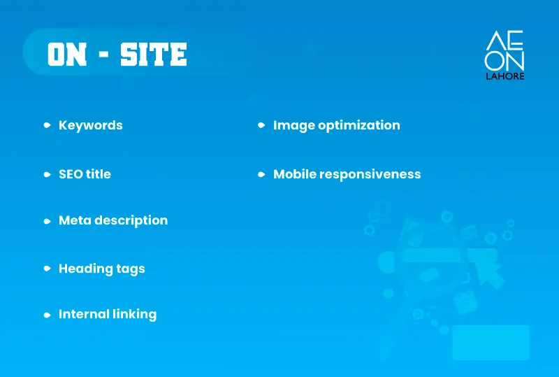 SEO on-site features