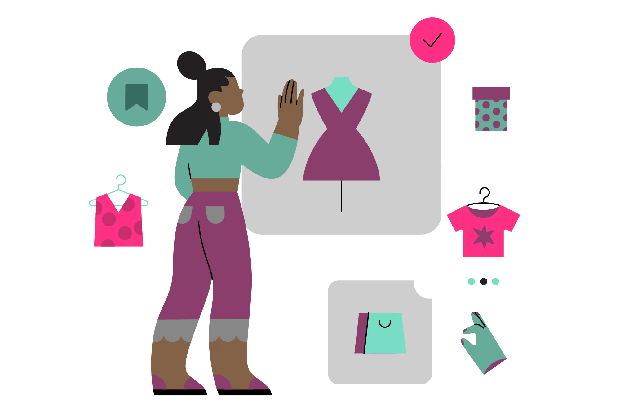 woman shopping for clothes