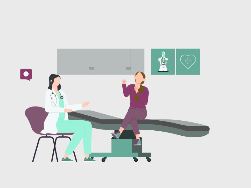 doctor with patient