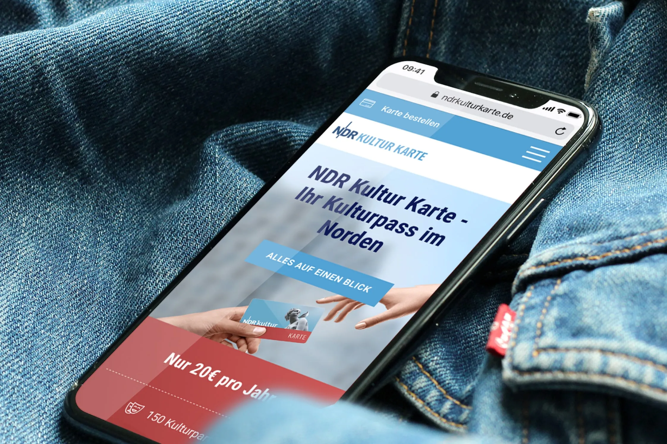 Relaunch NDR Kultur Karte auf einem Smartphone