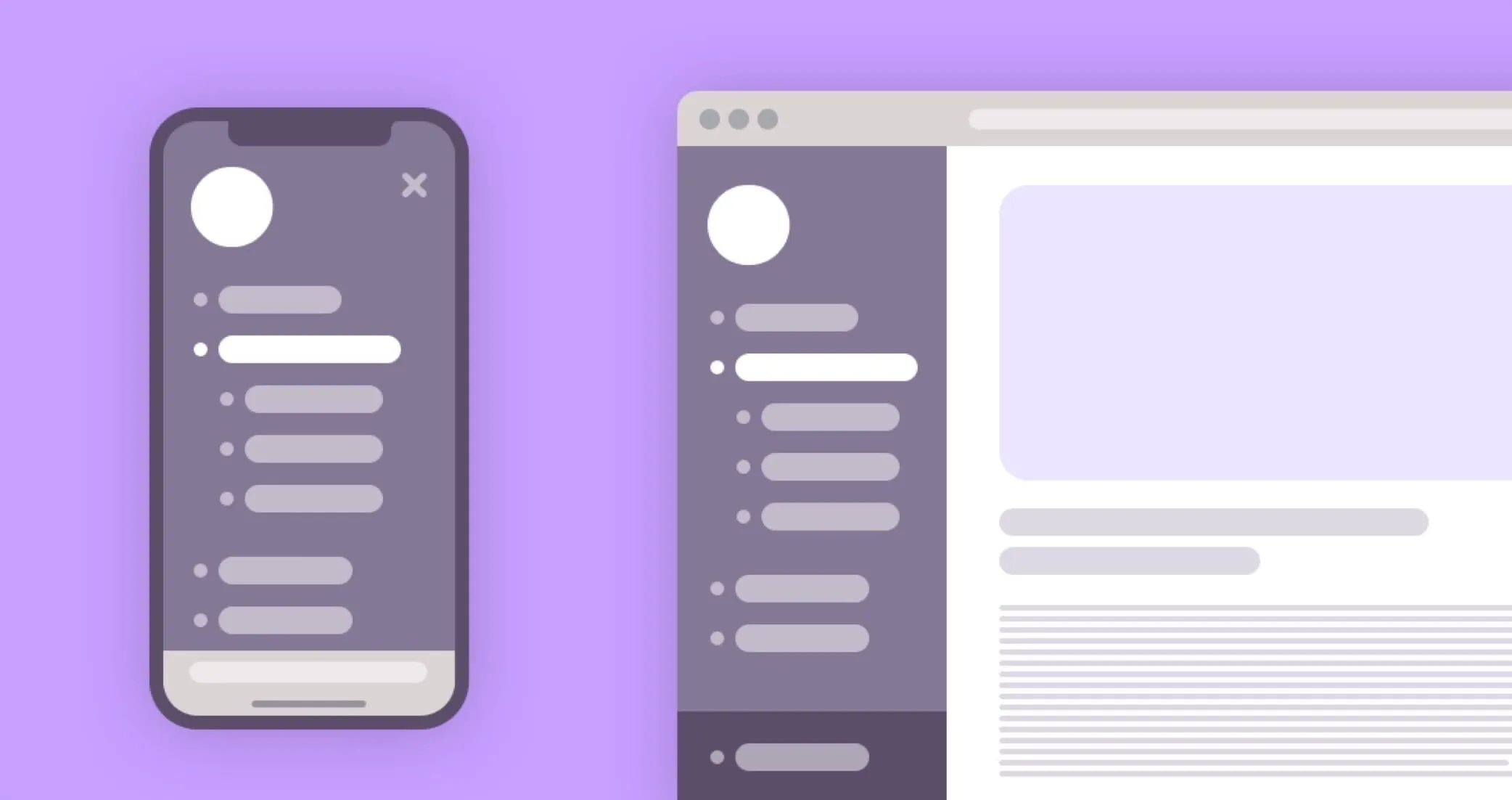 das vertikale Navigationskonzept