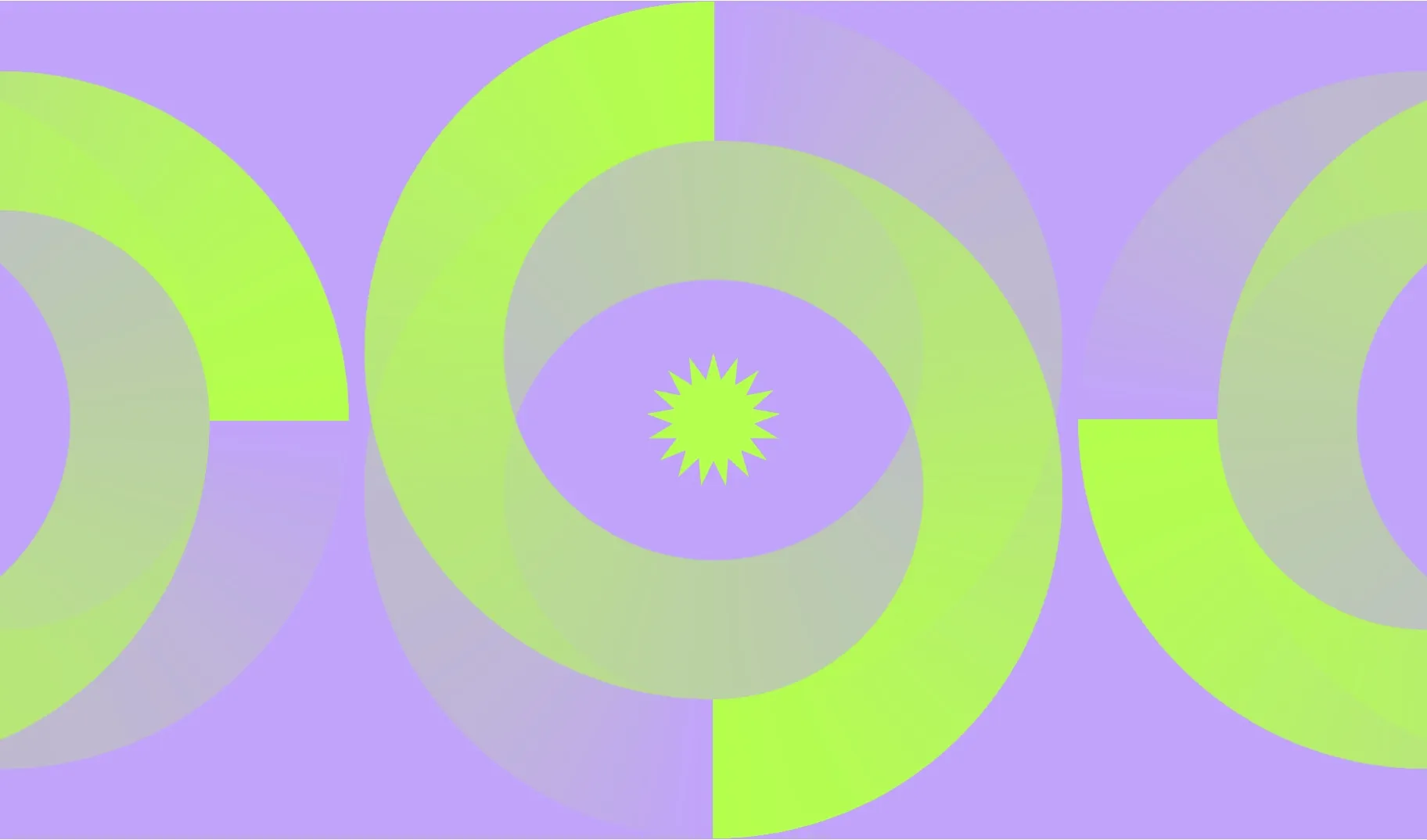 abstrakte Darstellung. Ein Pfeil in Kreisform dreht sich im Uhrzeigersinn. Daneben verteilt sind Infografik-ähnlich die vier Eventphasen verteilt.