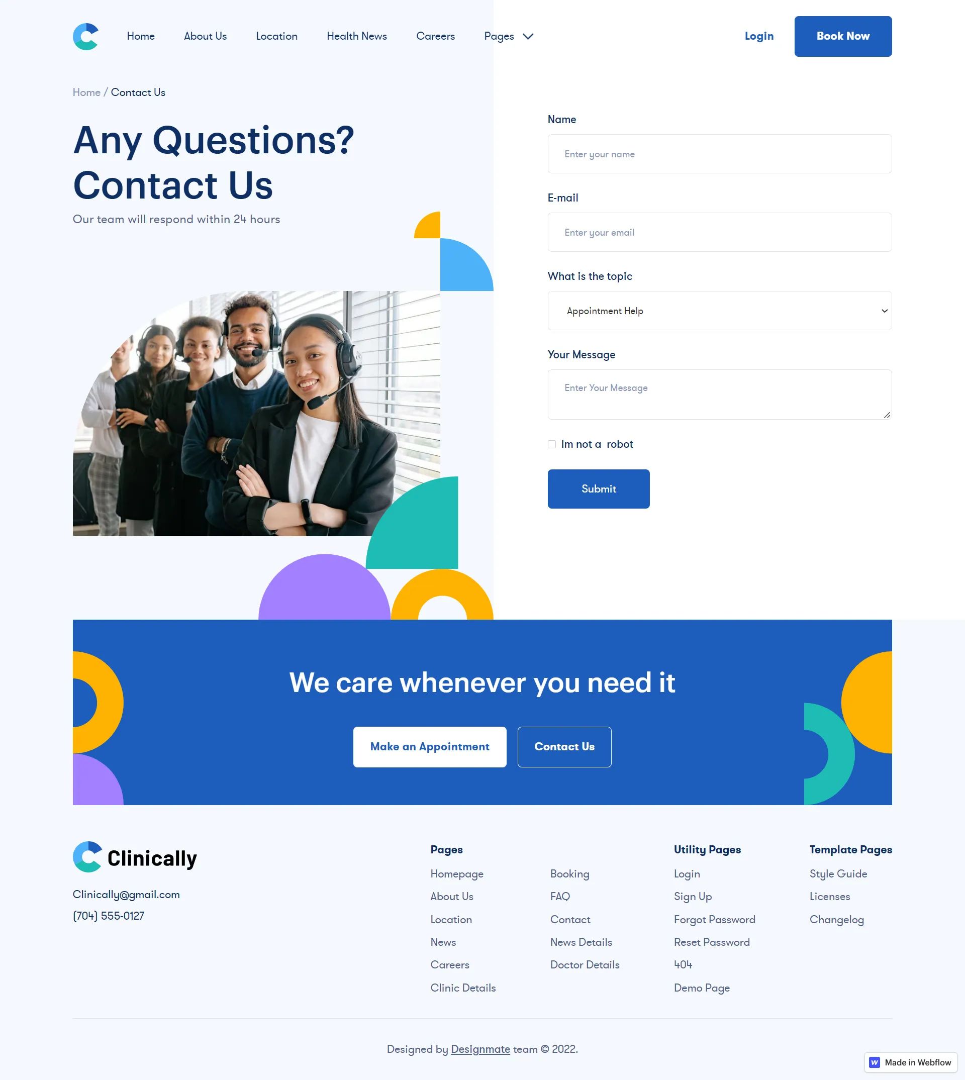 Image - Clinically Medical Webflow Template