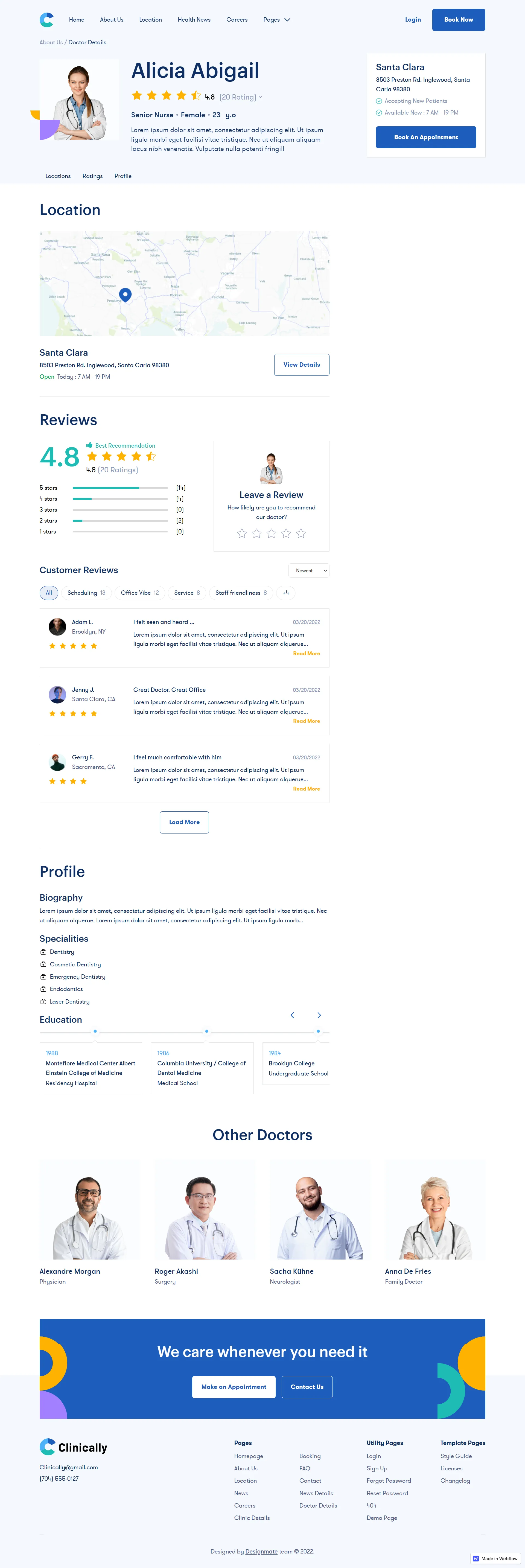 Image - Clinically Medical Webflow Template