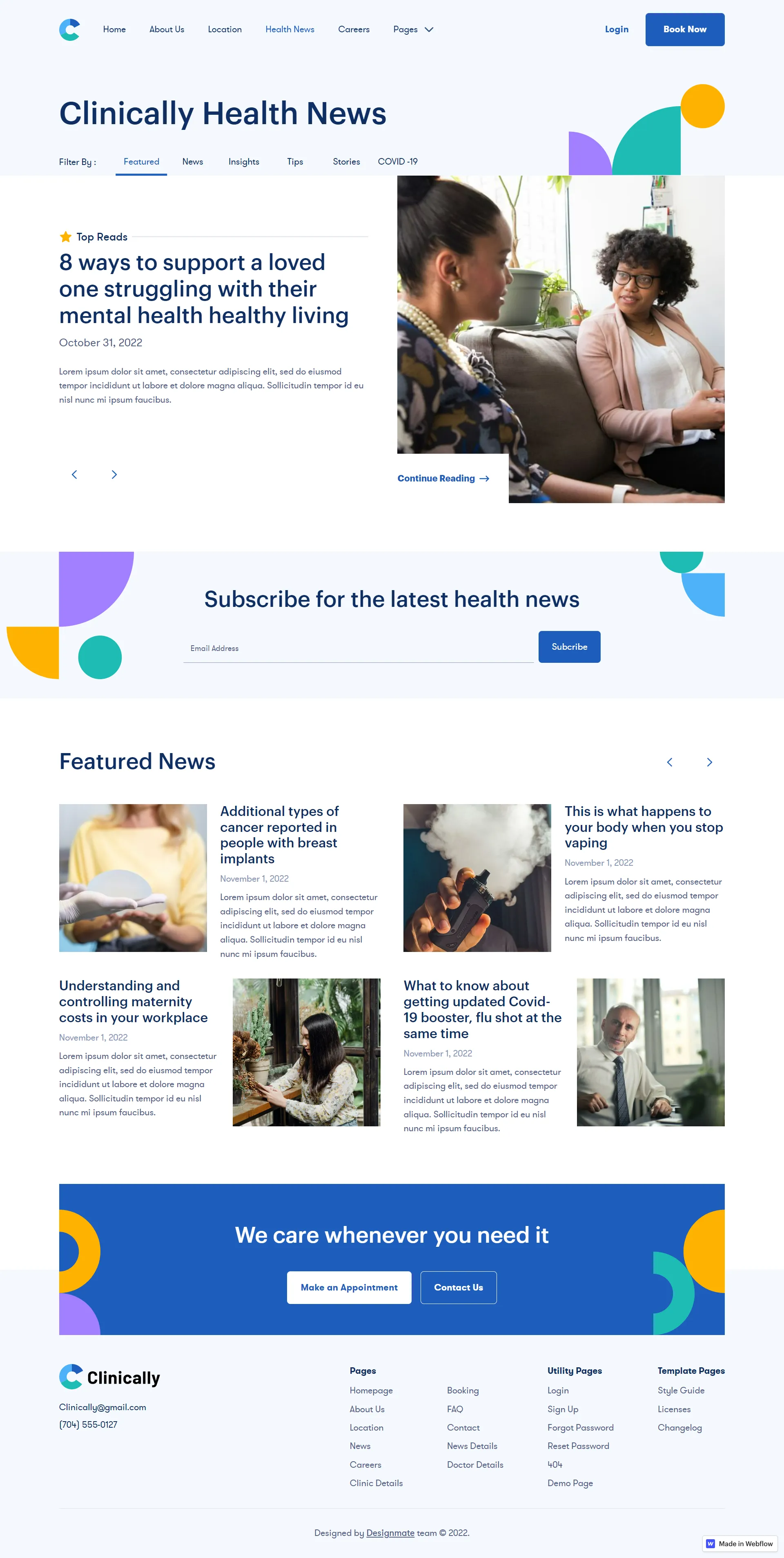 Image - Clinically Medical Webflow Template