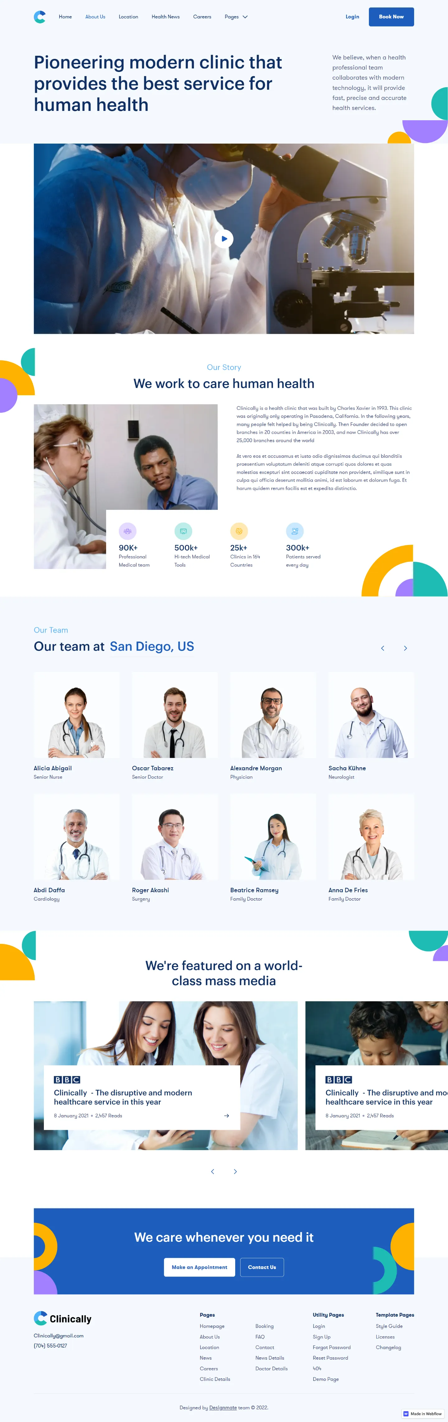 Image - Clinically Medical Webflow Template