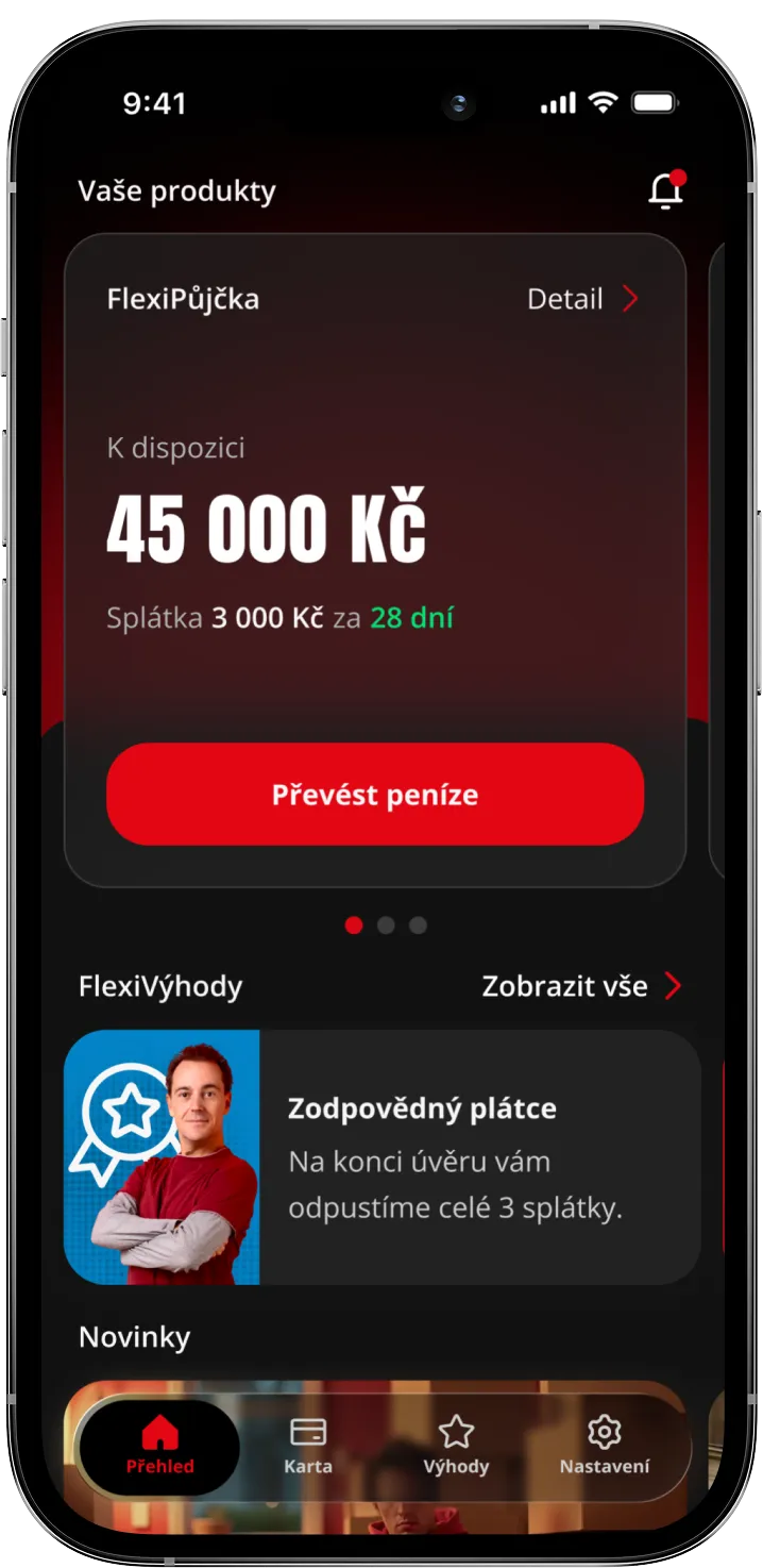 Flexifin mobilní aplikace