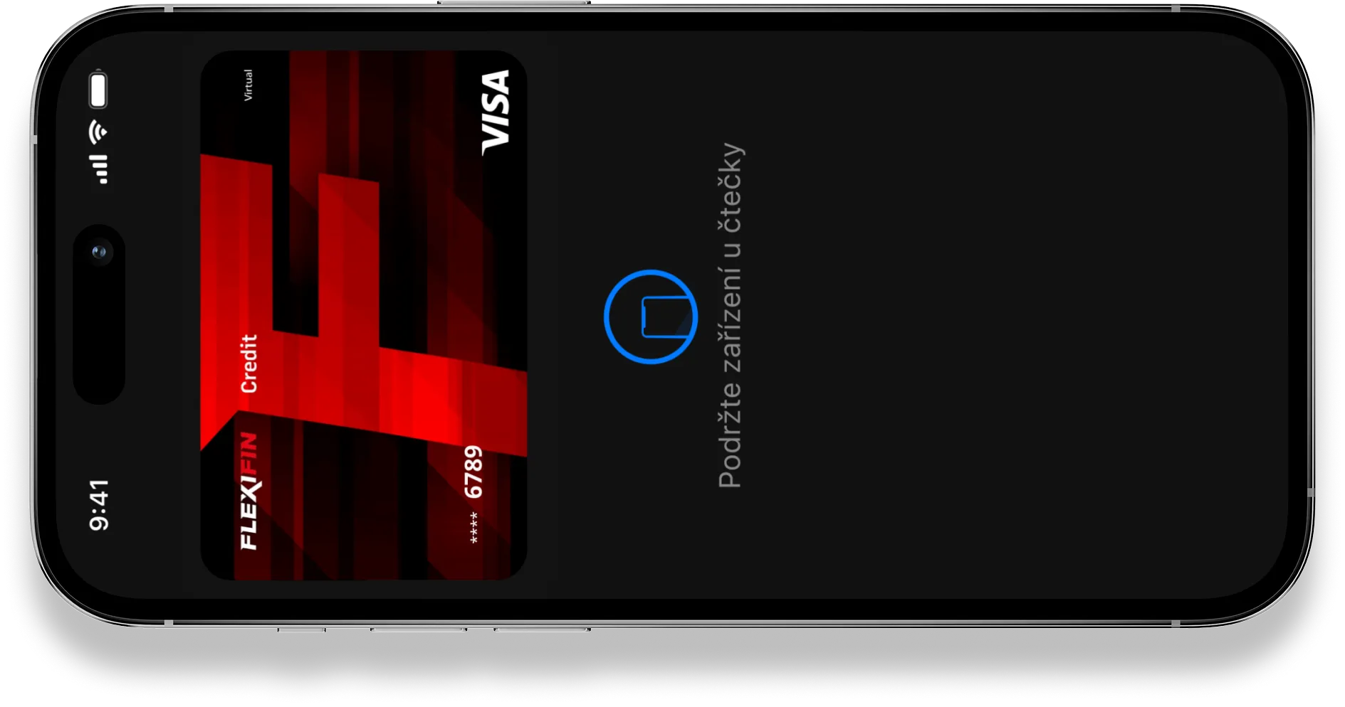 FlexiFin karta v Apple Wallet na telefonu