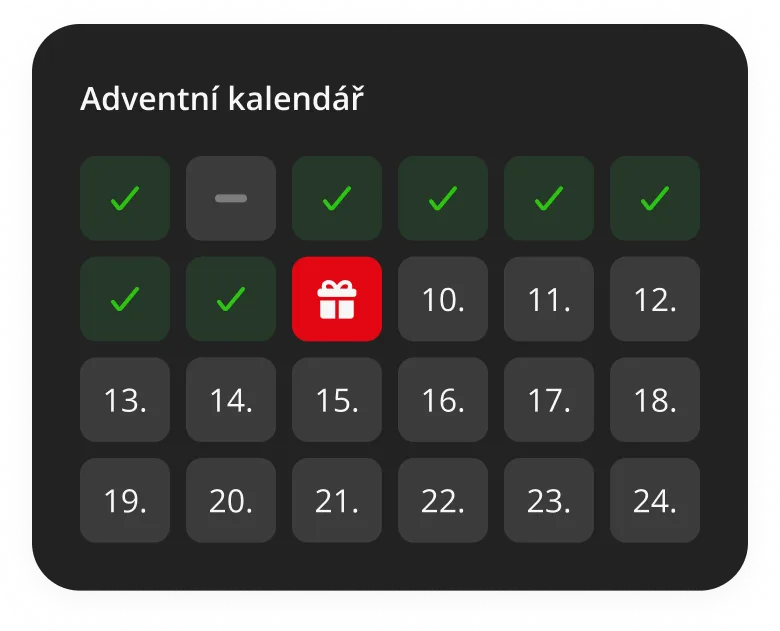 Adventní kalendář v aplikaci FlexiFin