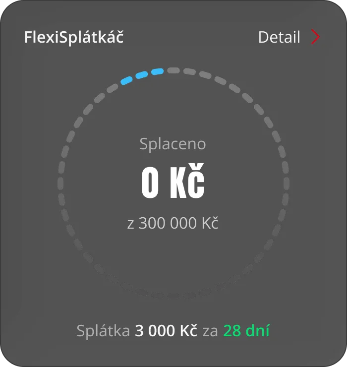 FlexiSplátkáč – přehled v aplikaci