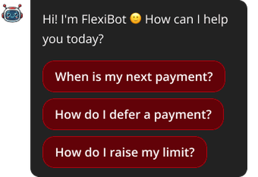 Hi! I'm FlexiBot. How can I help you today?
