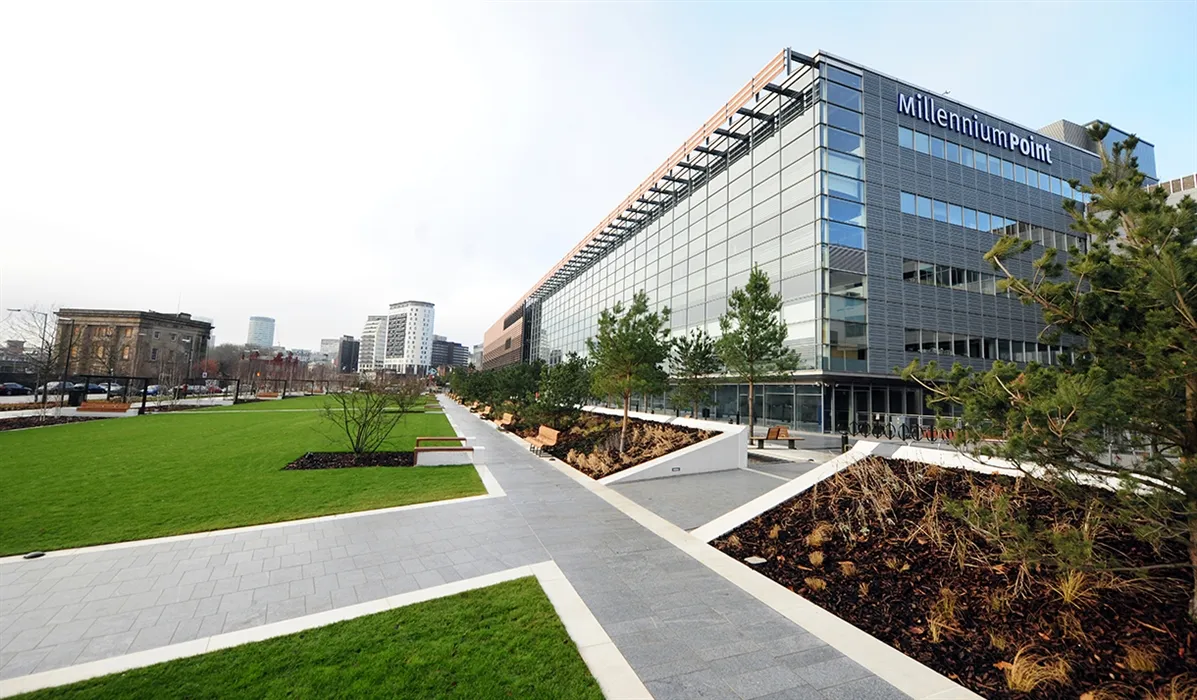 Exterior photo of Millennium Point, Birmingham