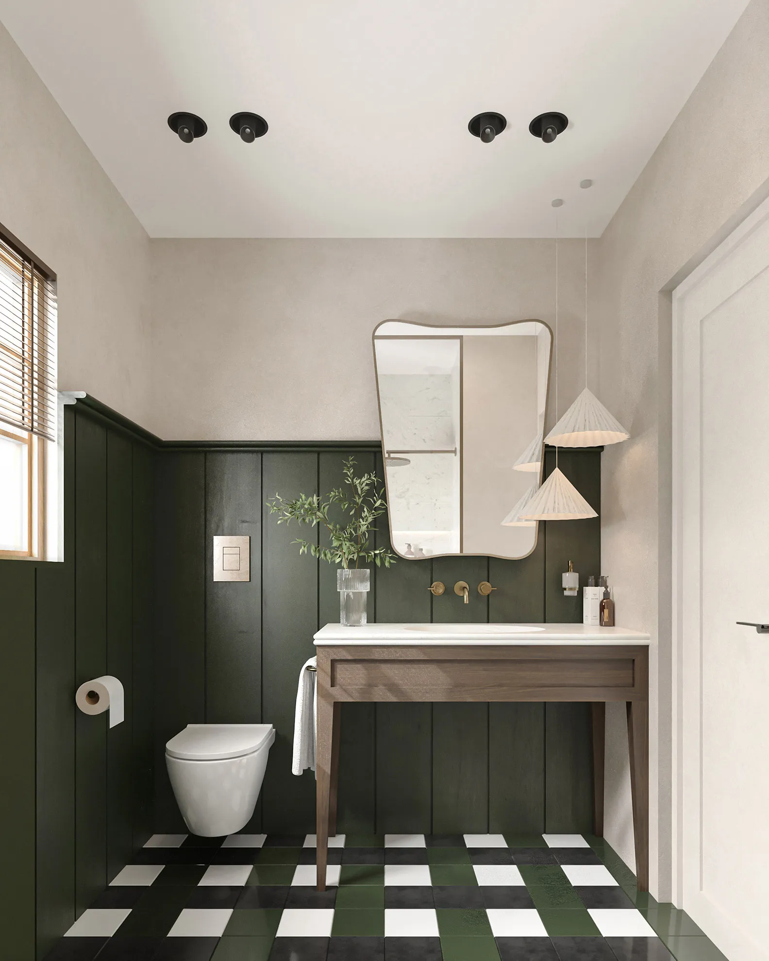 Bathroom area of a house in Manhattan Beach, LA