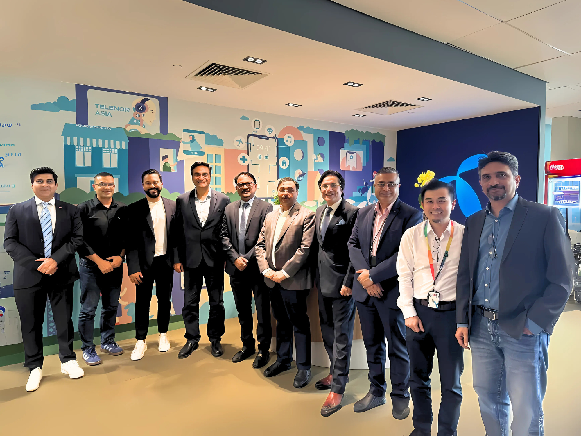 Rakuten Symphony and Grameenphone teams at Telenor Asia office in Singapore 