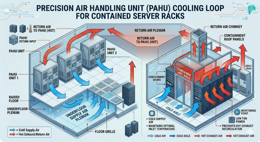 Fig. Inlet Temperature and Thermal Throttling with Host Aisle Containment (HAC) 
