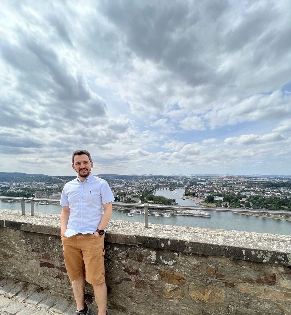 Yasin sightseeing through Koblenz, Germany