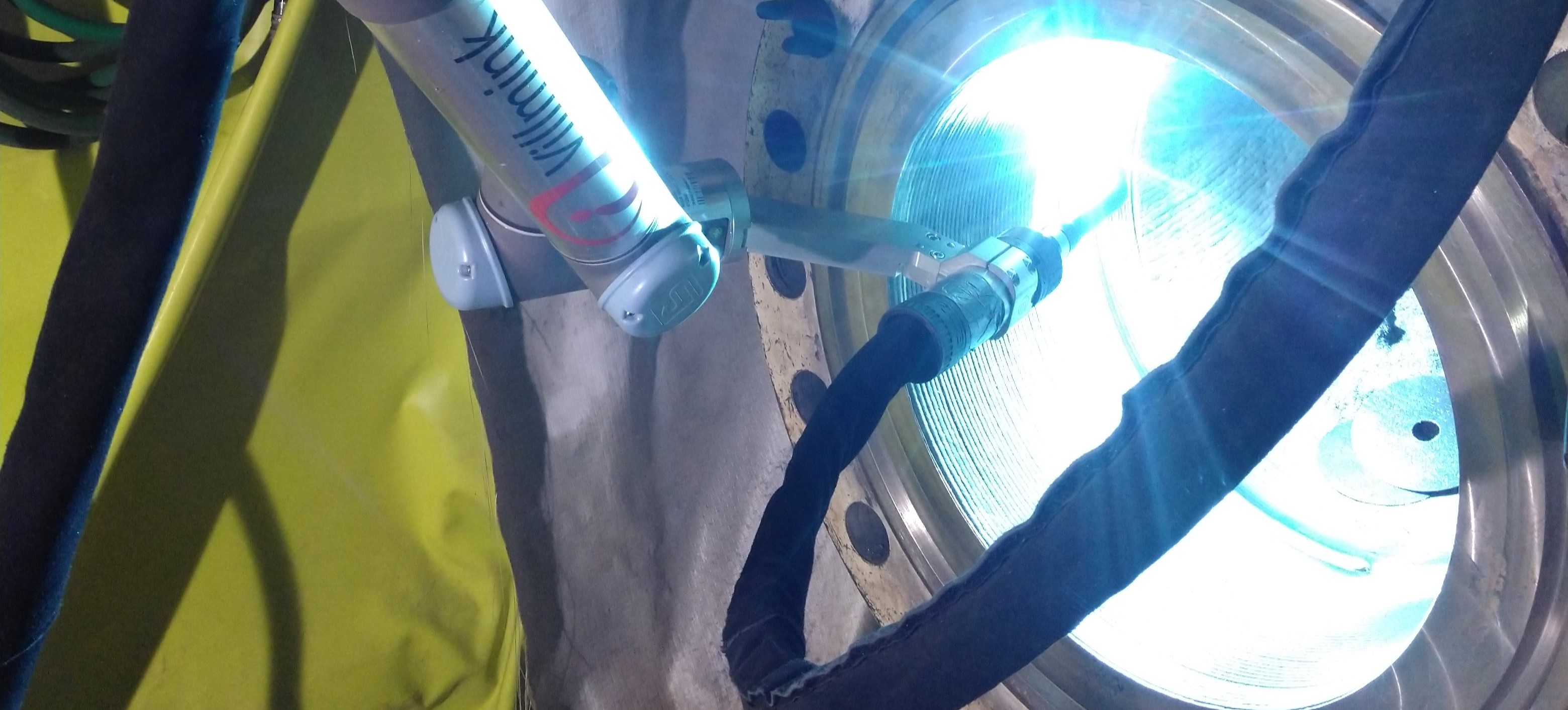 Golden weld performed on-site with robot