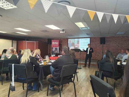 Jo presenting at BNI