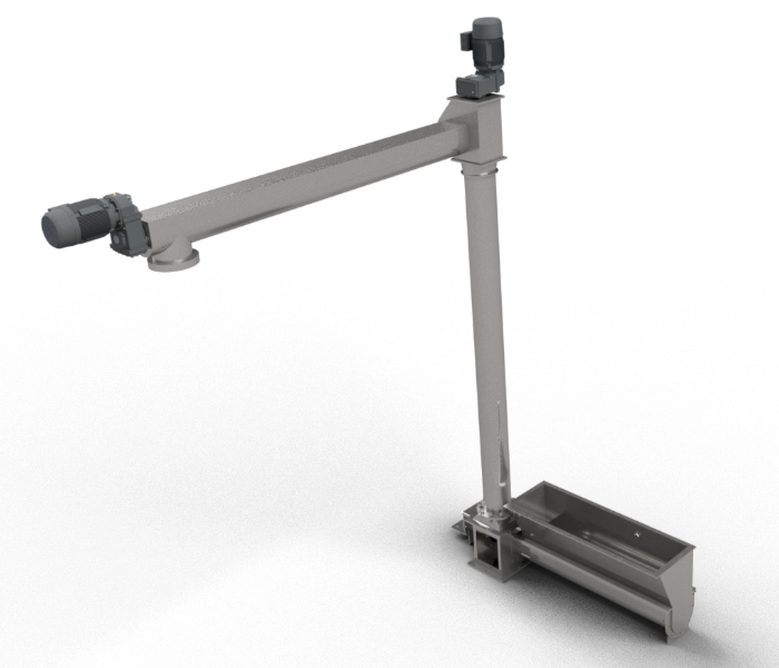 A screw conveyor auger system