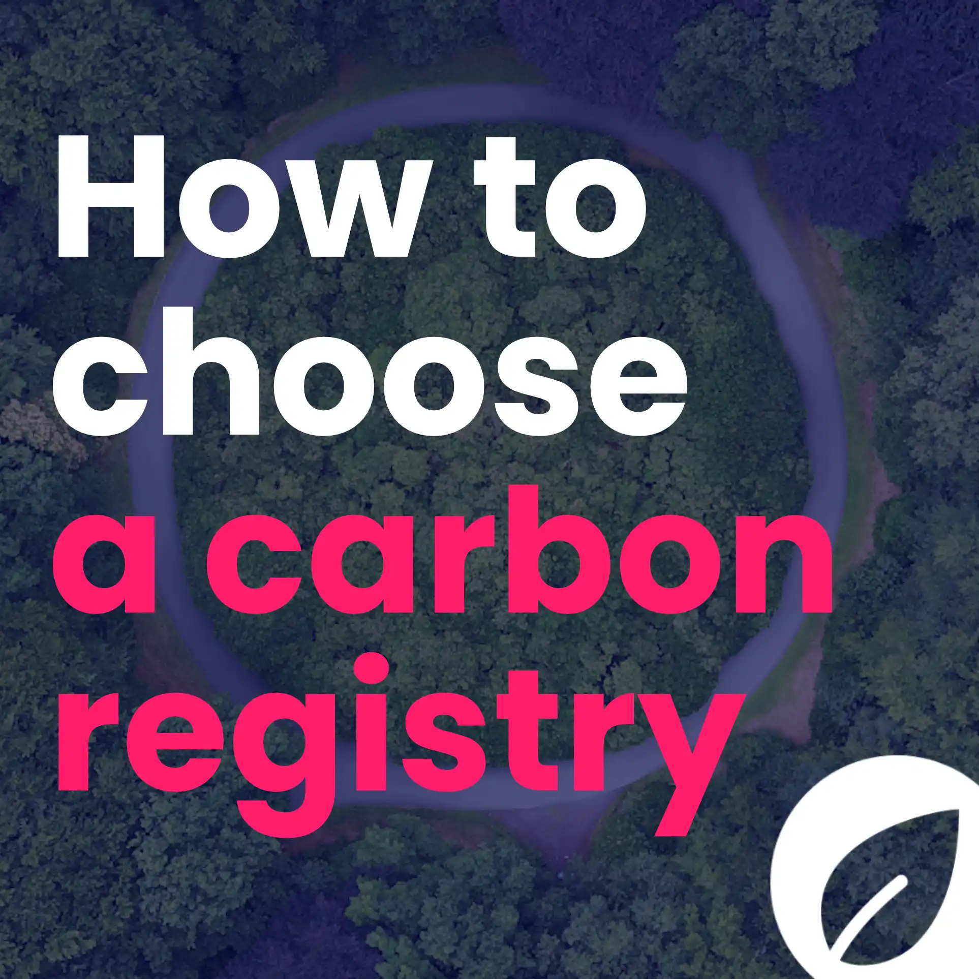 How to choose a carbon registry 