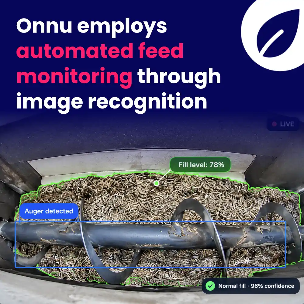 Onnu employs automated feed monitoring through image recognition