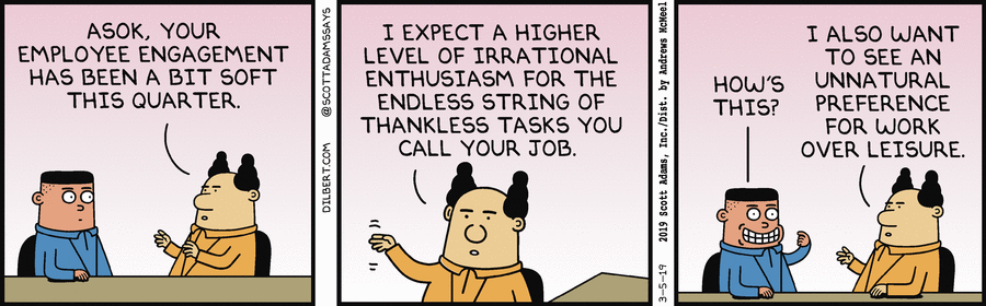 employee engagement dilbert