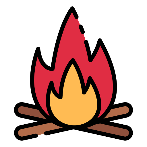 credit to: <a href="https://www.flaticon.com/free-icons/campfire" title="campfire icons">Campfire icons created by Good Ware - Flaticon</a>