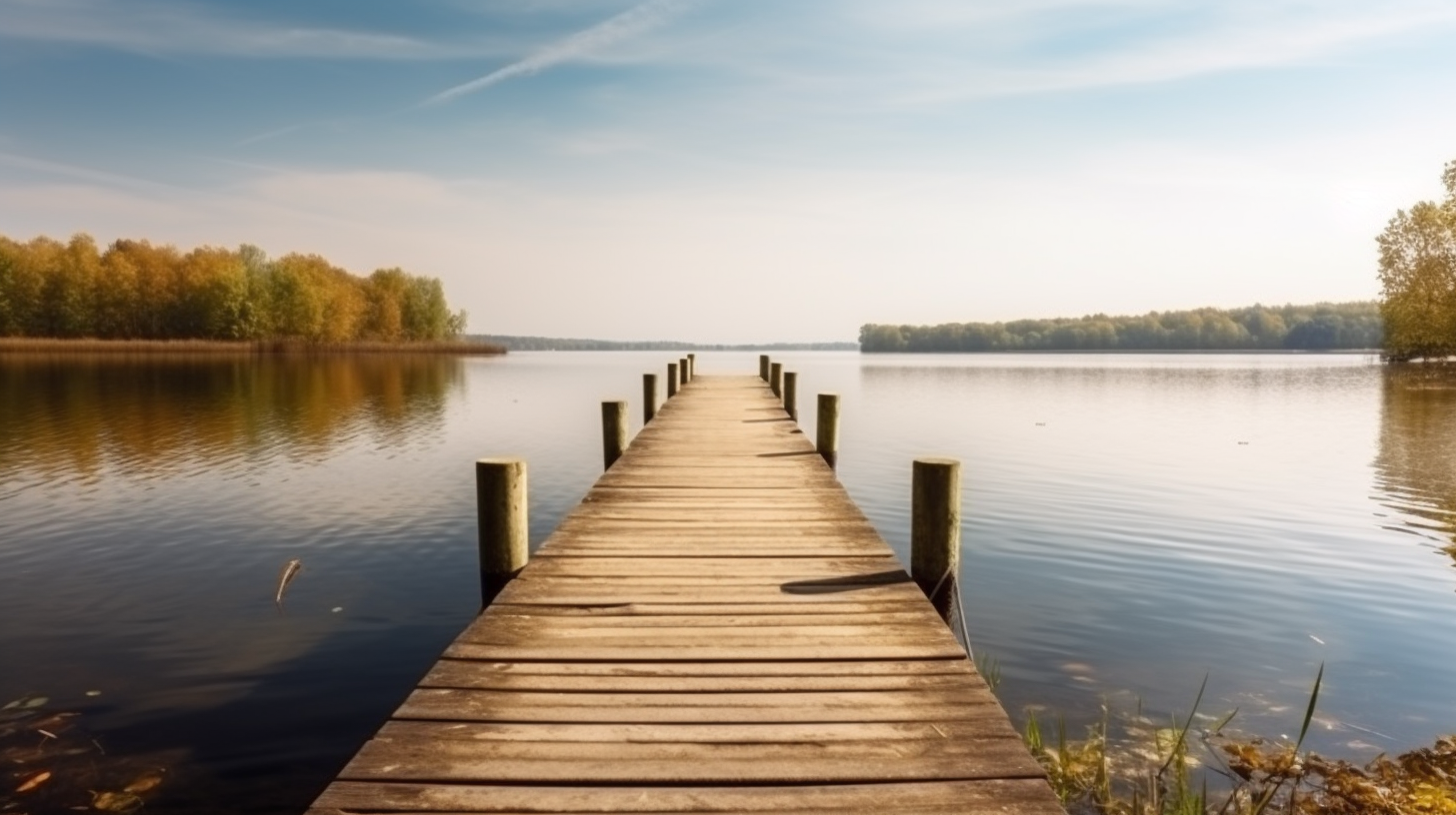 A_wooden_jetty_wide_view_of_the_water_nature_natural