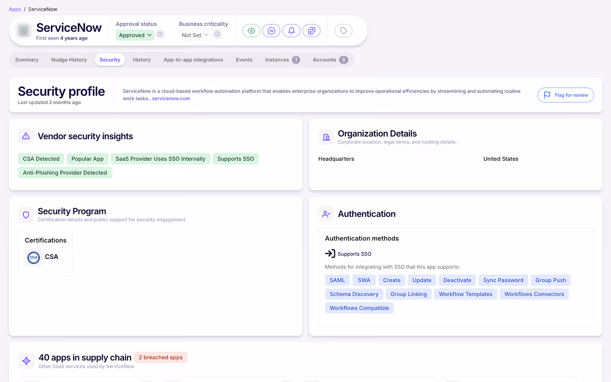 Nudge Security SaaS asset discovery