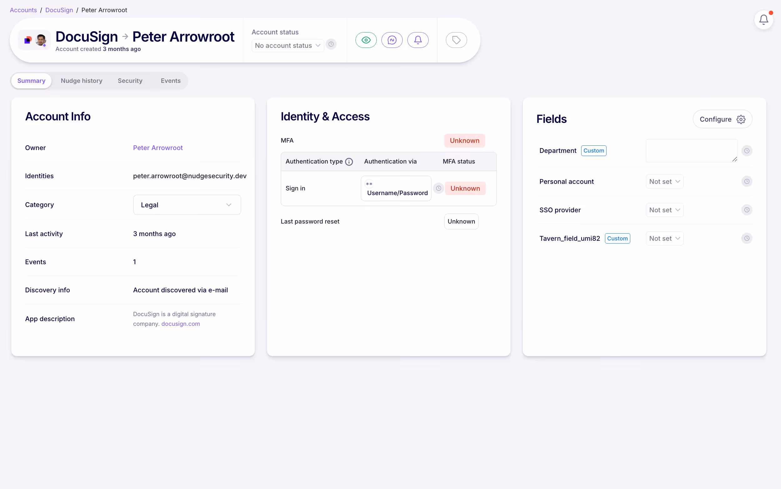 Nudge Security SaaS asset discovery 