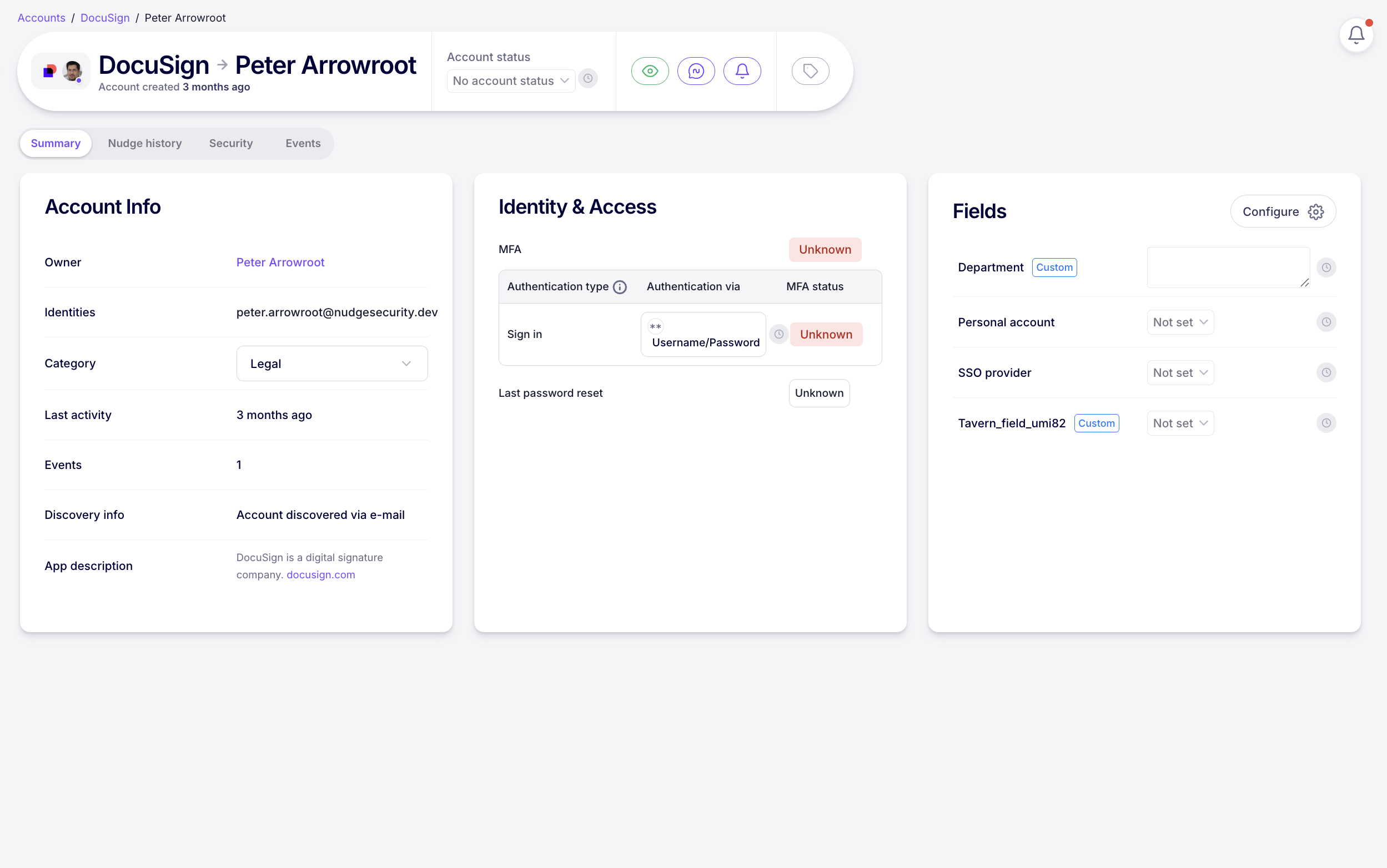 Nudge Security SaaS asset discovery 