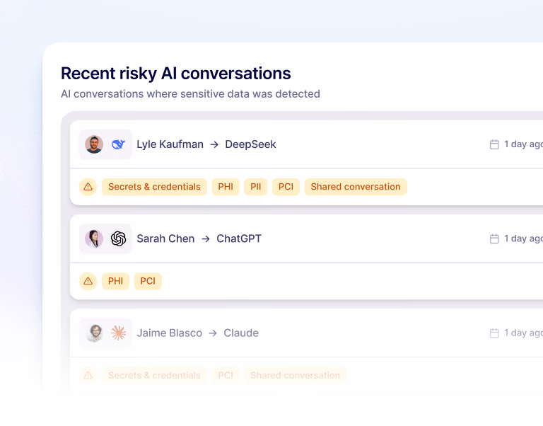 AI conversation monitoring