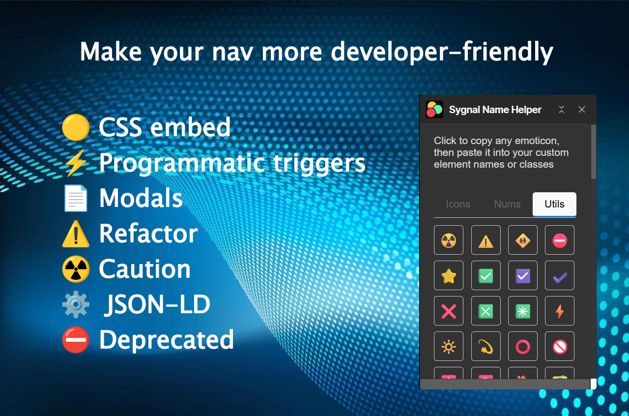 4. Make your nav more developer-friendly