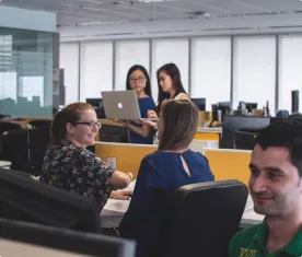 Office with workers