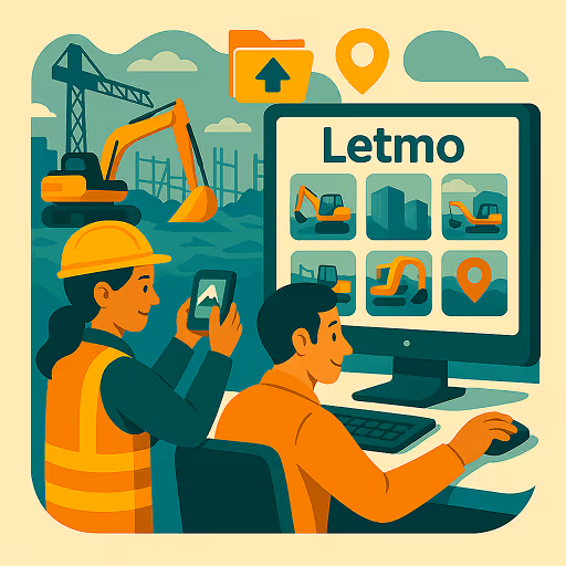 Letmo, application photo pour chantiers