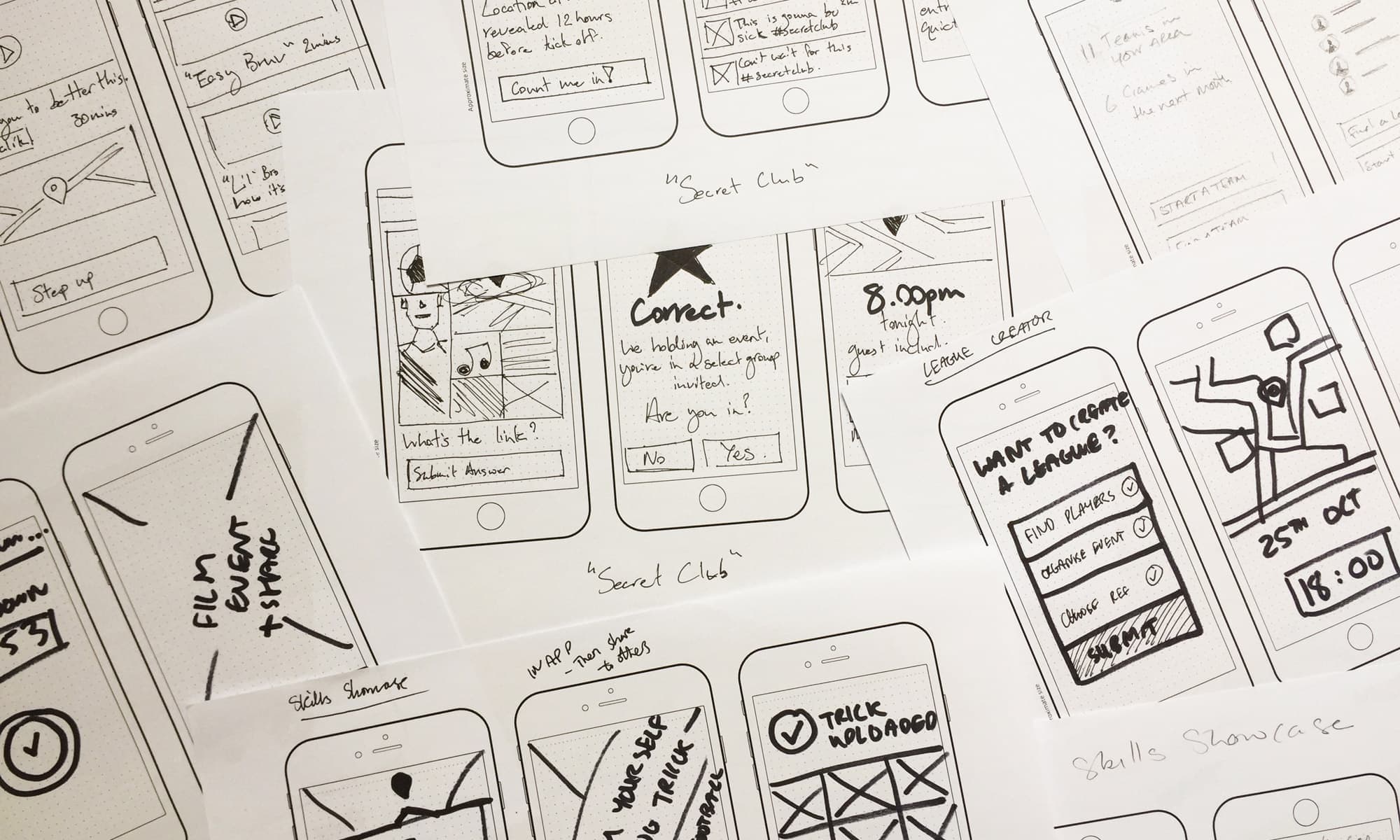 Crazy 8’s for rapid concept generation