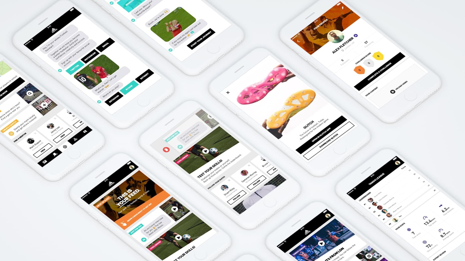 A look at the app experience we designed for Adidas