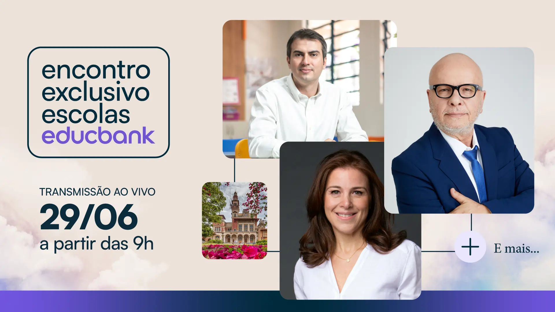 Transmissão ao vivo do Encontro Exclusivo de Escolas do Educbank.