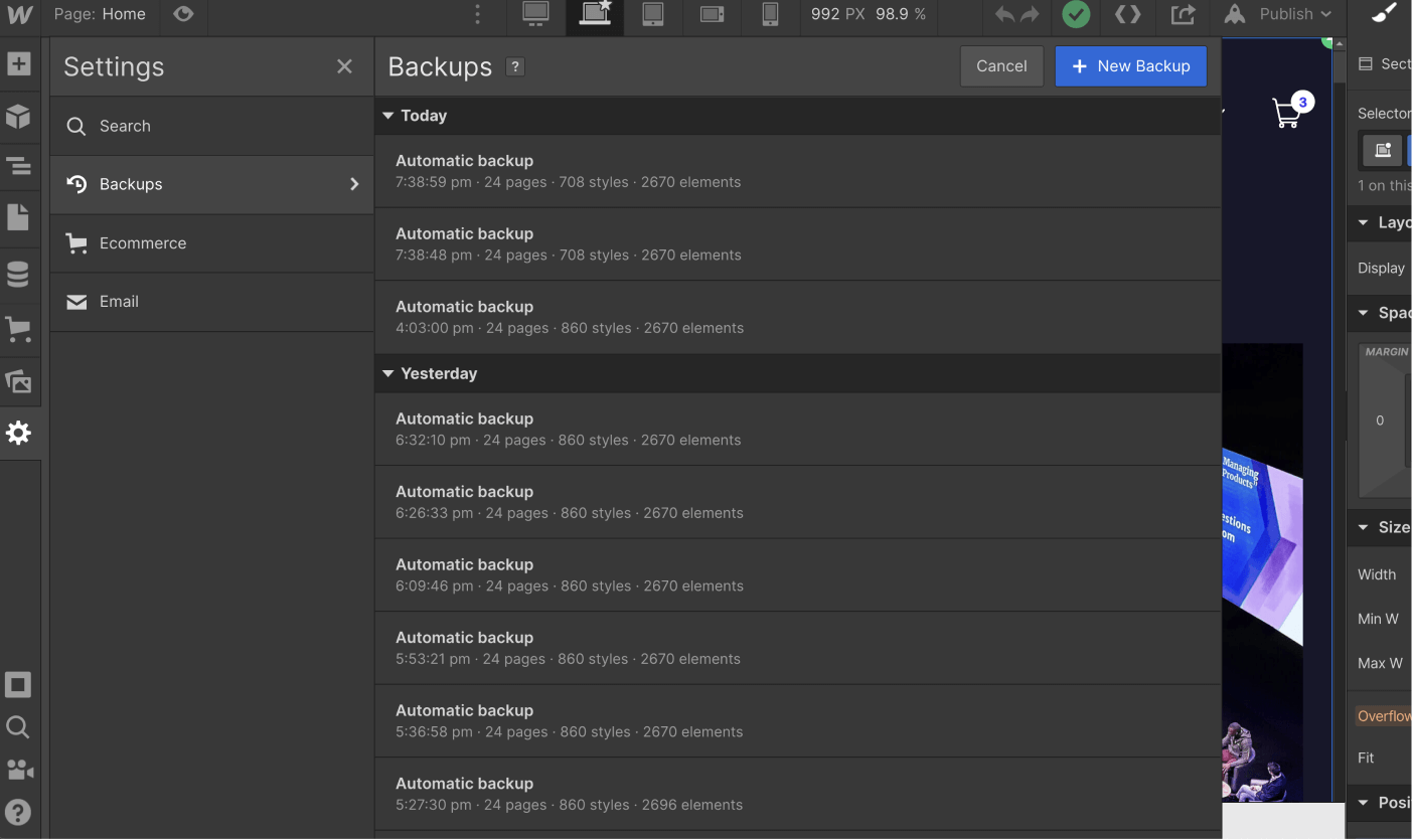 Backups - Conference X Webflow Template