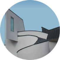 A modern house with tones of light grey