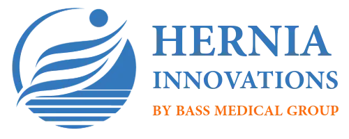 Official logo for Hernia Innovations, a division of BASS Medical Group