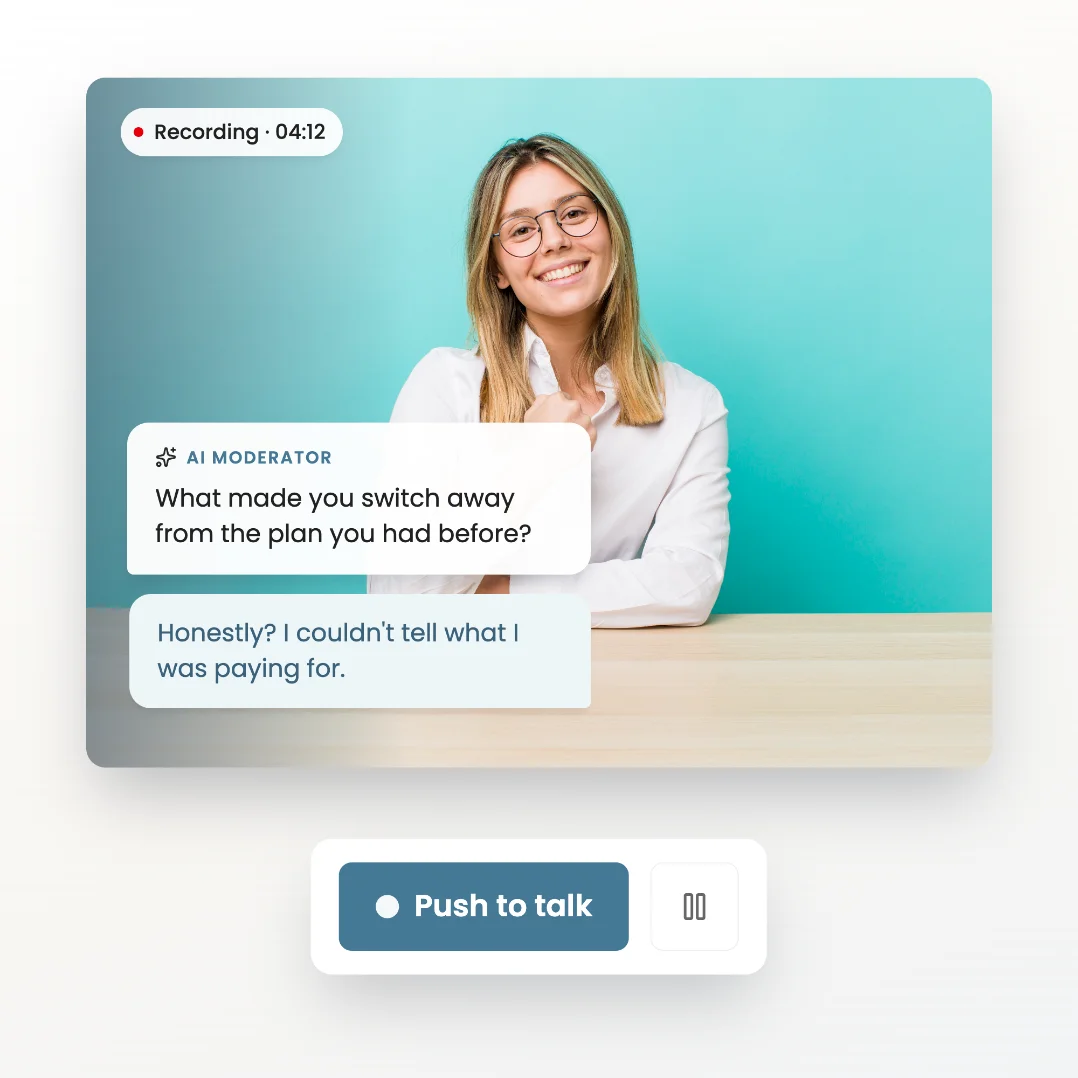 AI-moderated interview