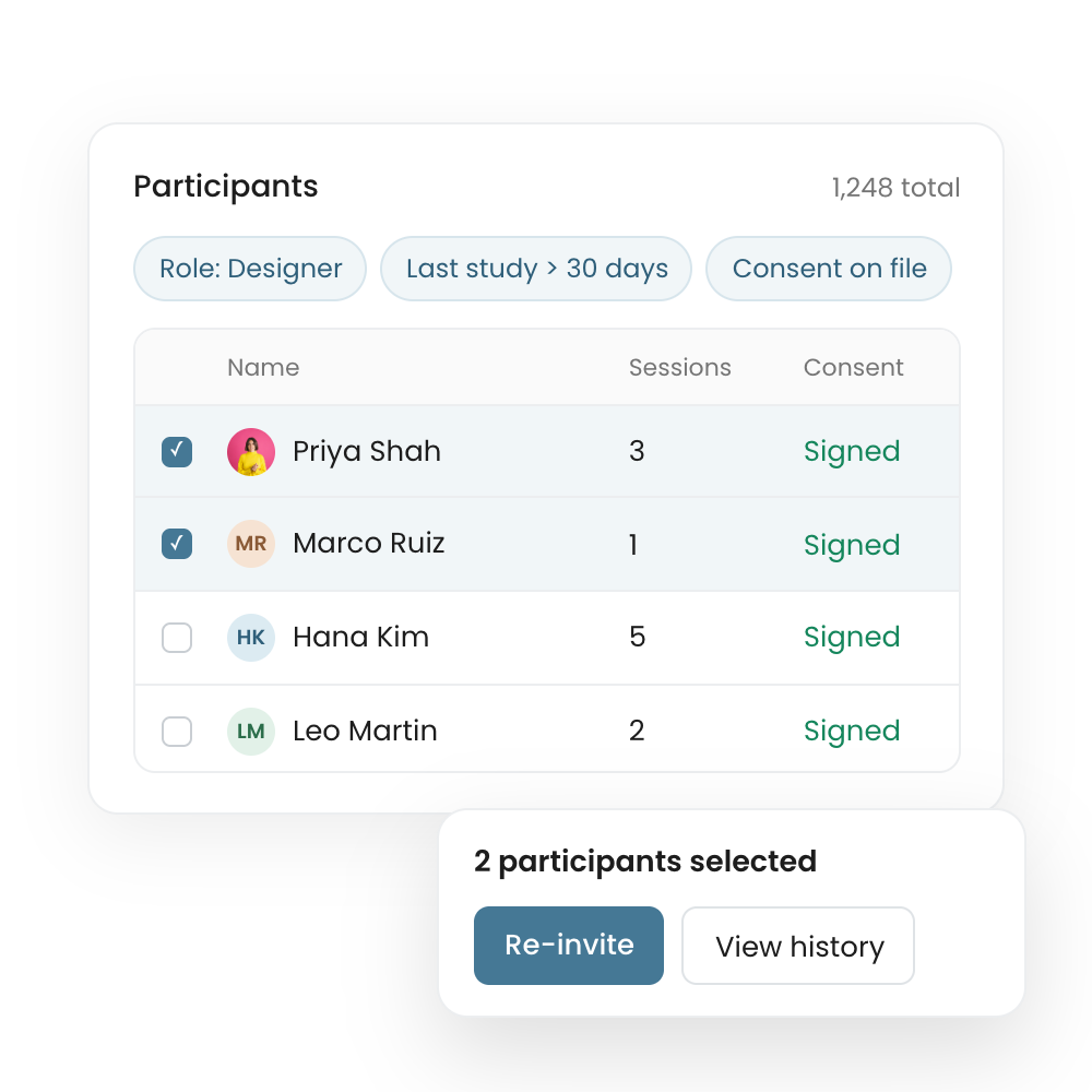AI assistant request turned into a draft study and recruitment draft ready for review
