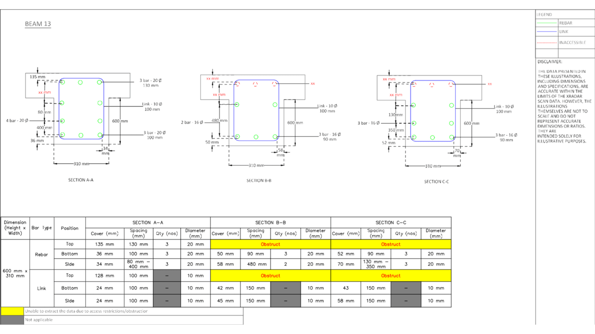 Xradar Structural Analysis As-Built Drawing