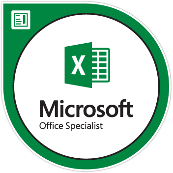 Microsoft Excel Certification 
Badge